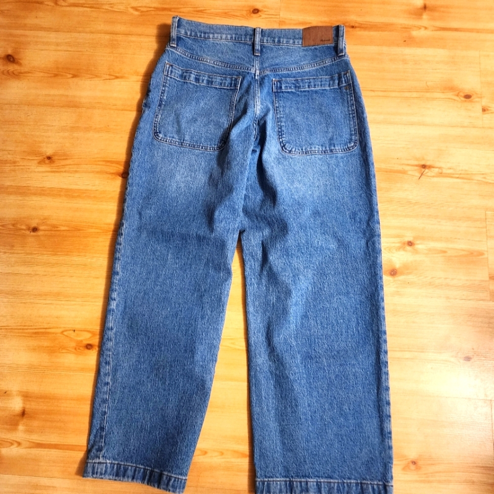 Madewell High Rise Wide Leg Denim Blue Jeans NWT - Picture 8 of 11